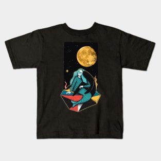 beautiful mermaids moonlight Kids T-Shirt